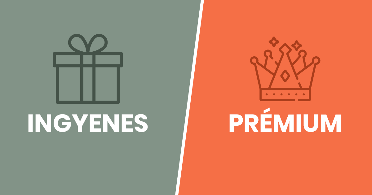 Ingyenes vs. Prémium