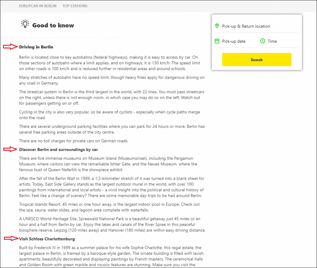Helyi keresőoptimalizált szöveges tartalom