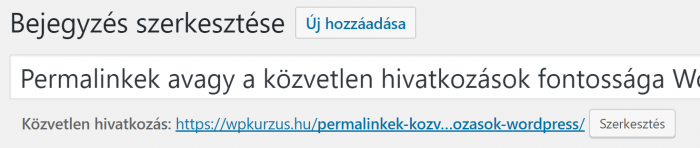 hivatkozás beállítása