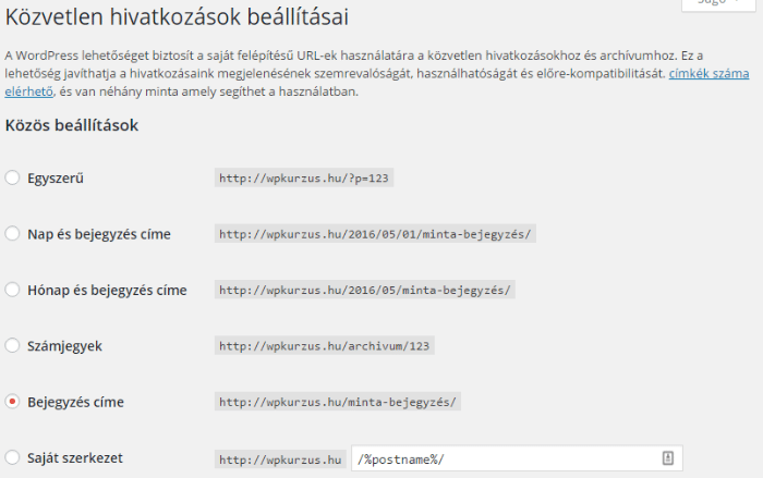 közvetlen hivatkozások