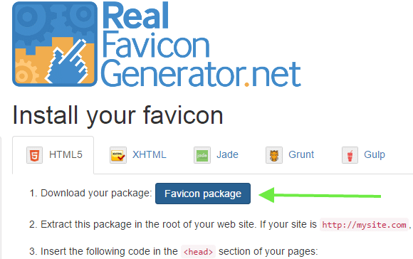 Realfavicon pakk letöltése