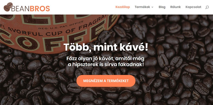 WooCommerce oldal példa