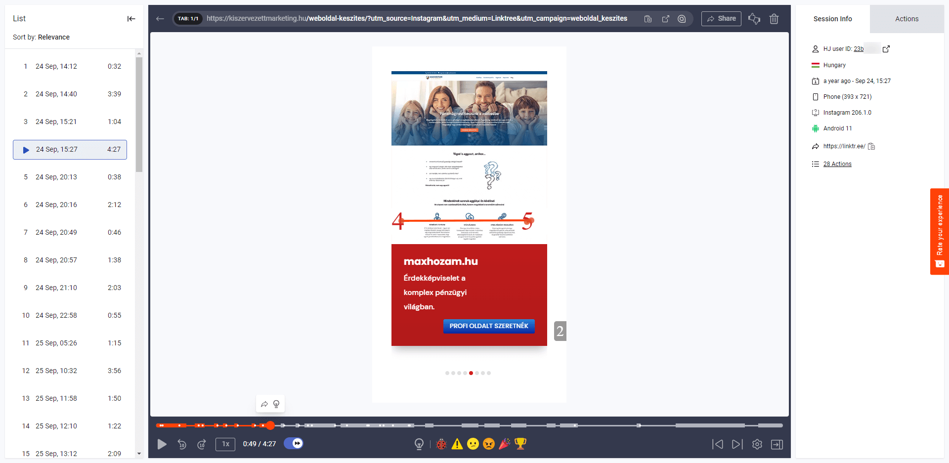 Mobilos felhasználó